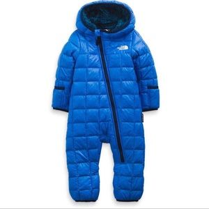 The Northface Bunting Baby Blue Puffer 3-6 months